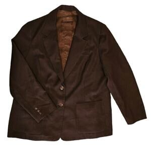 Vintage Levi Strauss blazer polyester unisex brown 1970s  mens womens Levi's